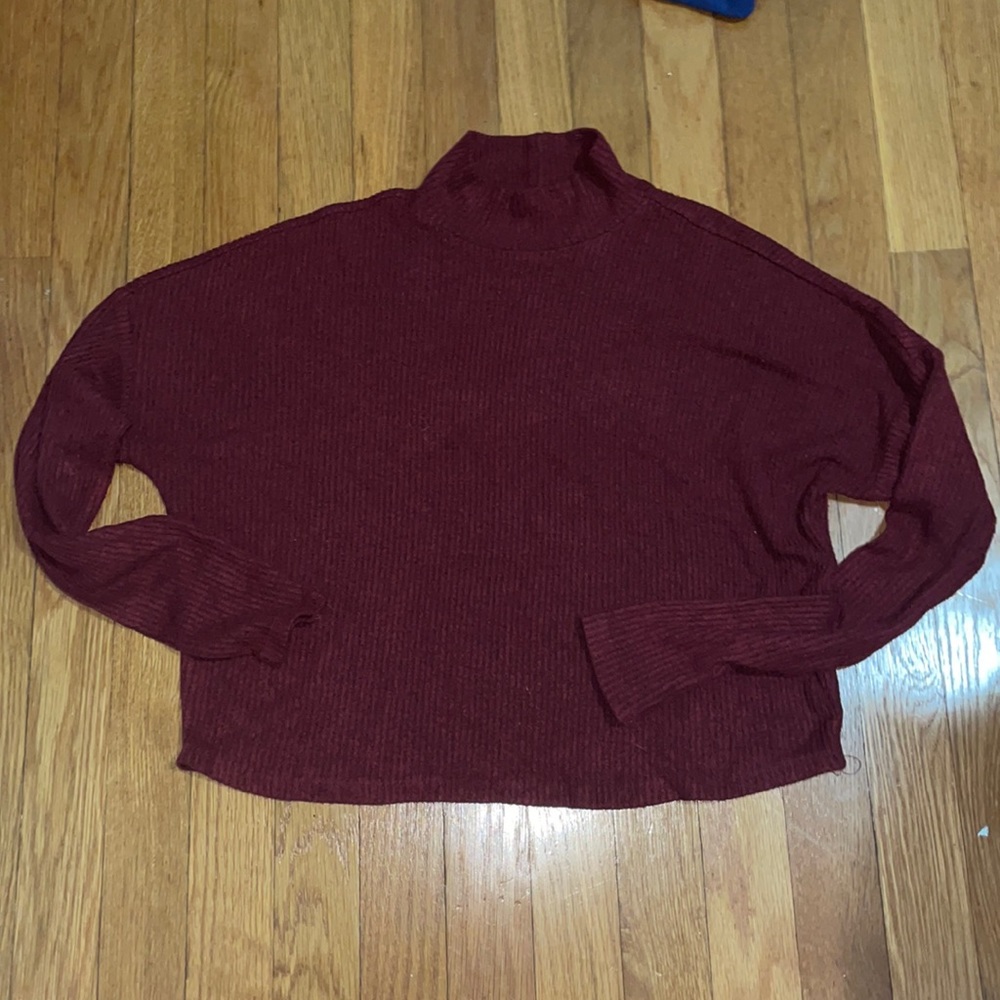 Long Sleeve Mock-Neck Top